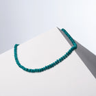 Bébé Turquoise 18-inch row with signature gold-plated Bébé Lock — House of Sól fine jewelry